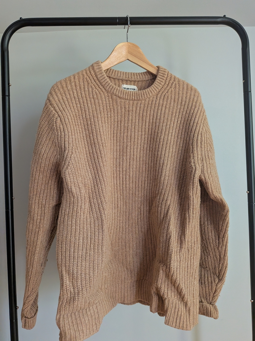 Taylor Stitch Men's Crewneck Sweater in Camel